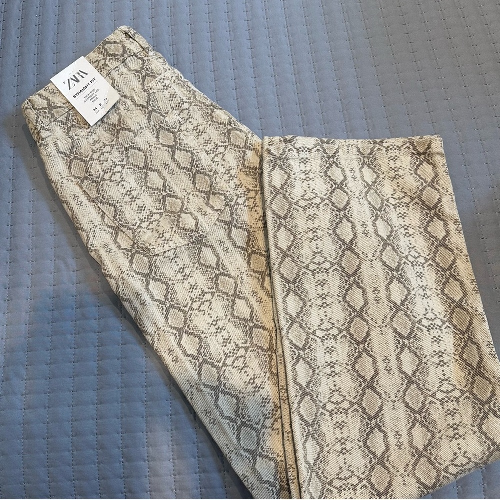Zara Snake Print Pants